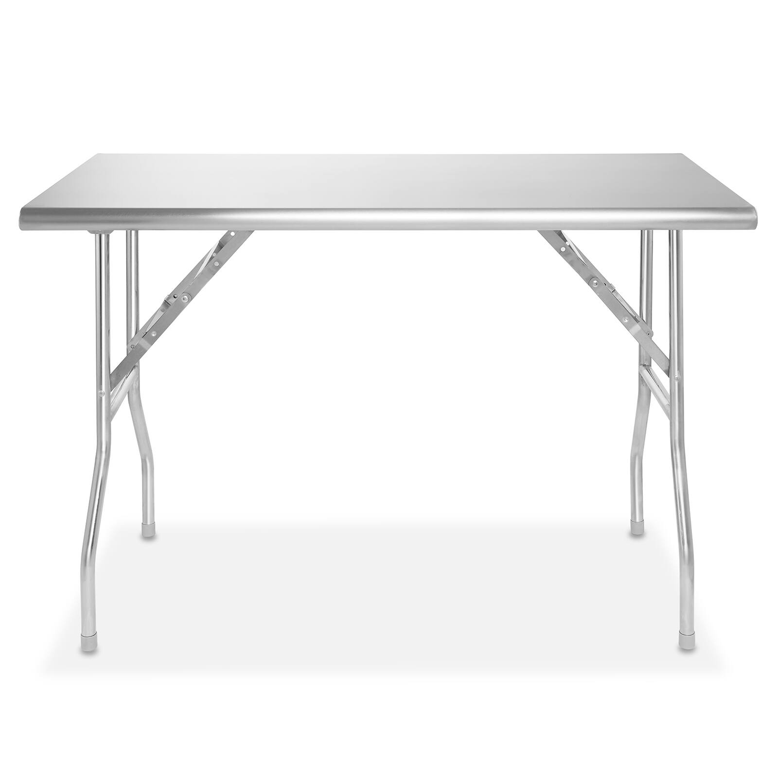 Alt View 1. GRIDMANN - NSF Stainless Steel Folding Tables - Silver.