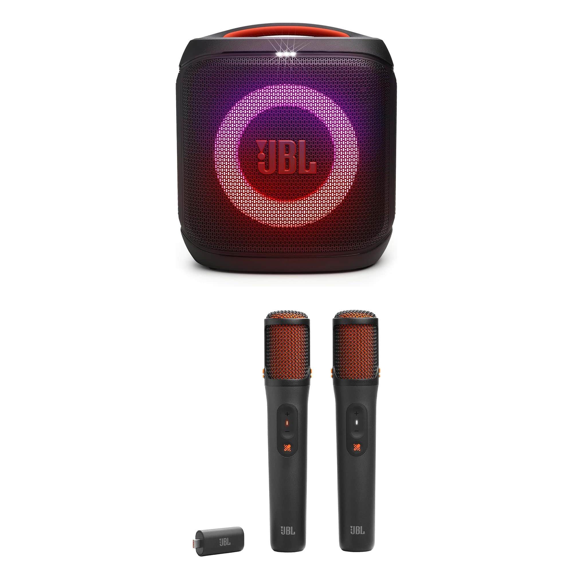 JBL - PARTY-BOX-ENCORE-ESSENTIAL-2 Portable Party Speaker with an EASYSING-MIC Wireless AI Powered Microphones (2026)