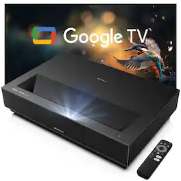 WEMAX - Nova Pro 4K UHD 3D Smart Ultra Short Throw ALPD Laser Projector, Google TV, HDR10+, MEMC, Dolby Vision, Google Assistant - Black