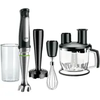 Braun - MultiQuick Smart-Speed Hand Blender with 500 Watts of Power, Whisk, Masher, and 6-Cup Food Processor - Stainless Steel - Front_Zoom