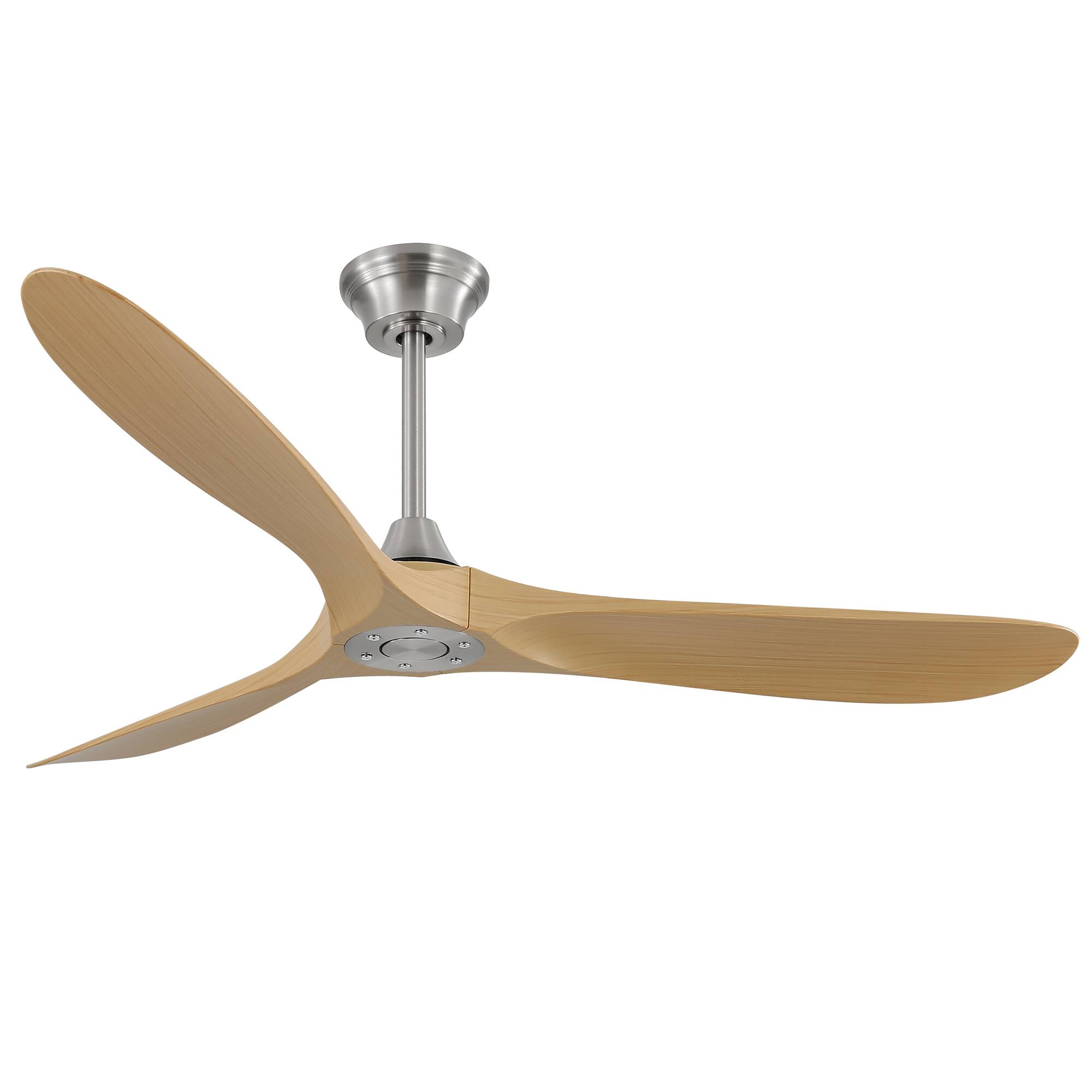 Alt View 4. Sofucor - 60 Inch Smart Ceiling Fan No Light and Remote/APP/Voice Control Work with Alexa High CFM Ceiling Fan - Silver.