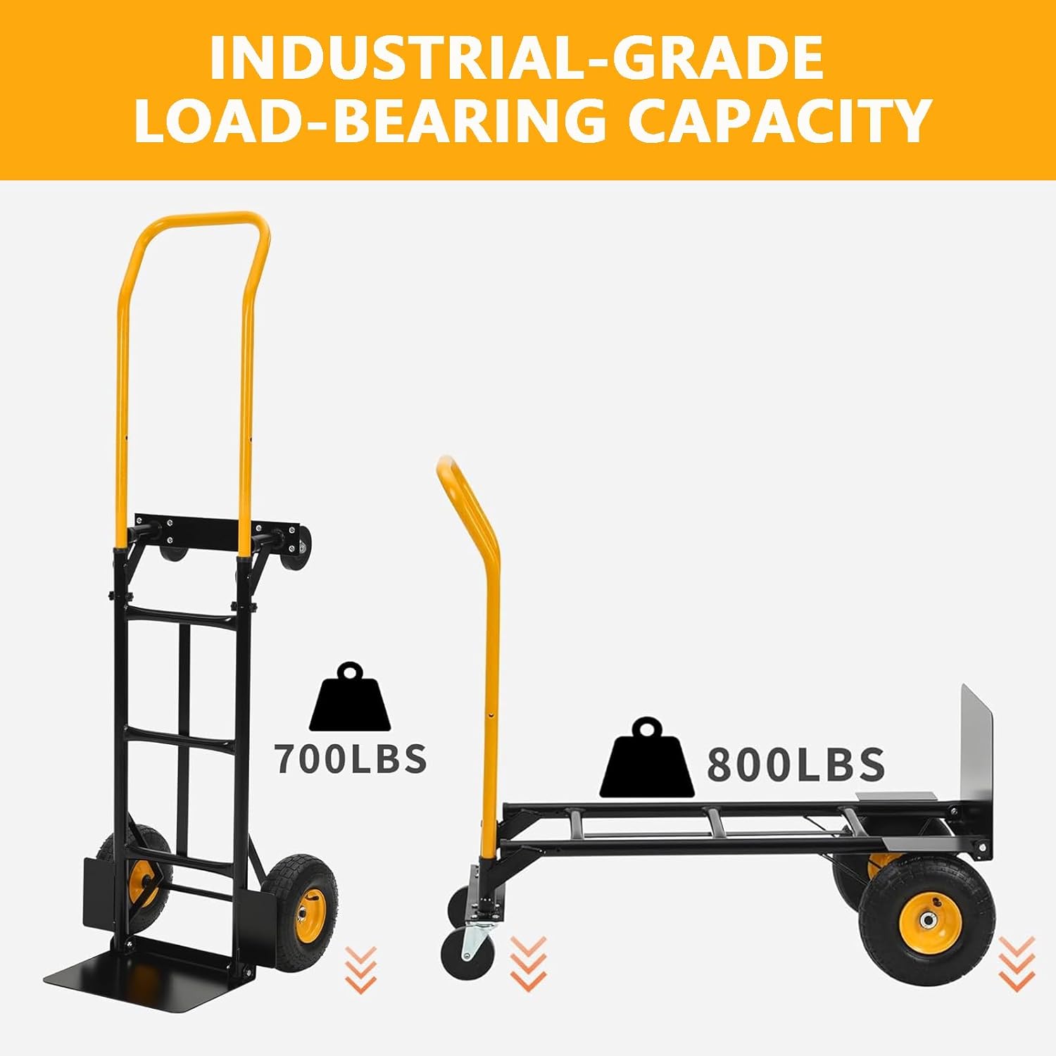 INDUSTRIAL-GRADE LOAD-BEARING CAPACITY

700LBS

800LBS