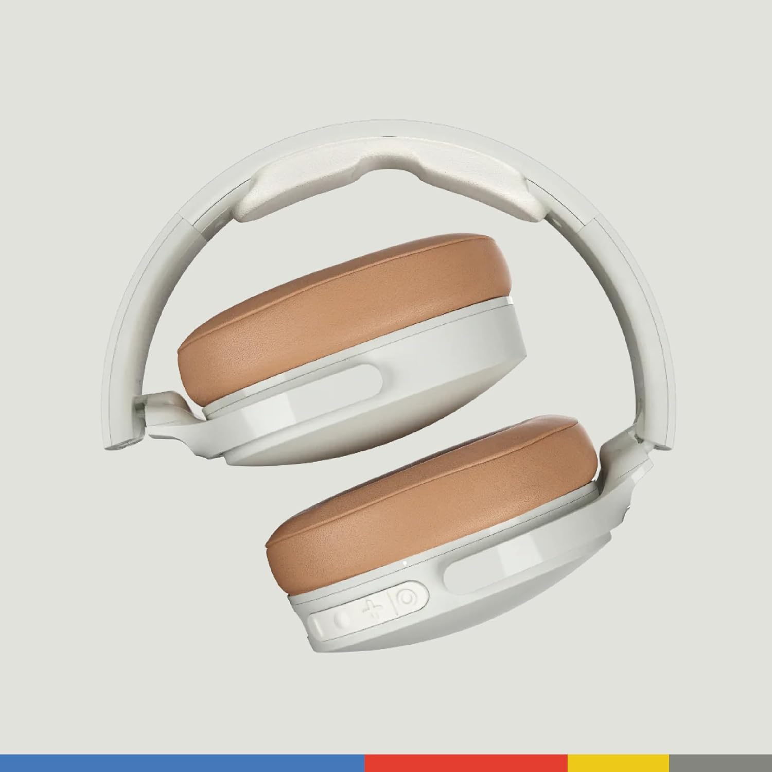 Left. Skullcandy - Hesh ANC wireless headphones with noise cancelling, 22hr battery, foldable design, mic, and Bluetooth for iOS/Android. - Mod White.