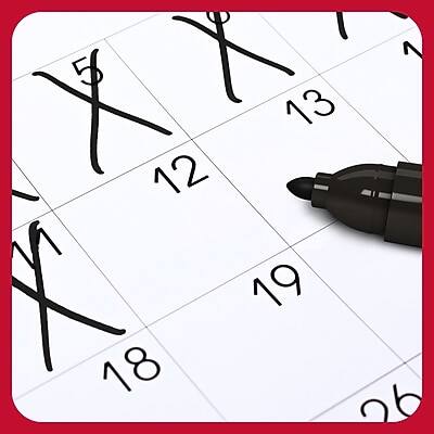 Alt View 7. TRU RED - Pen Permanent Markers, Fine Tip, 5/Pack - Assorted.