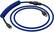 Angle. Glorious - Coiled USB-C Artisan Braided Keyboard Cable for Mechanical Gaming Keyboards - Cobalt.