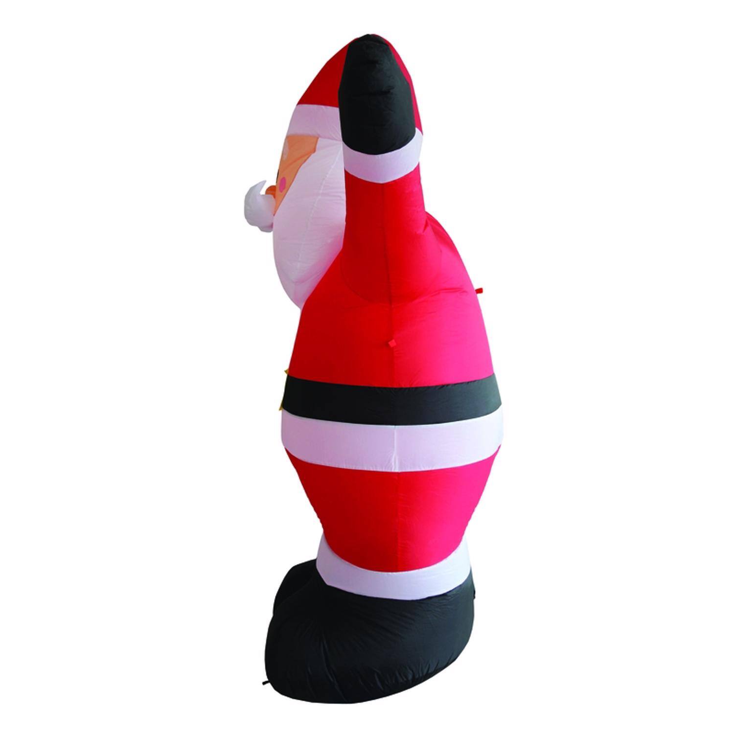 Back. Celebrations - Celebrations Santa 8 ft. Inflatable - Multicolored.
