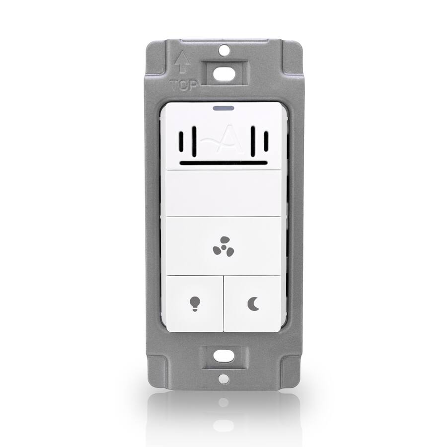 Akicon Humidity Sensor LED Timer Switch for Bathroom Exhaust Fan with ...