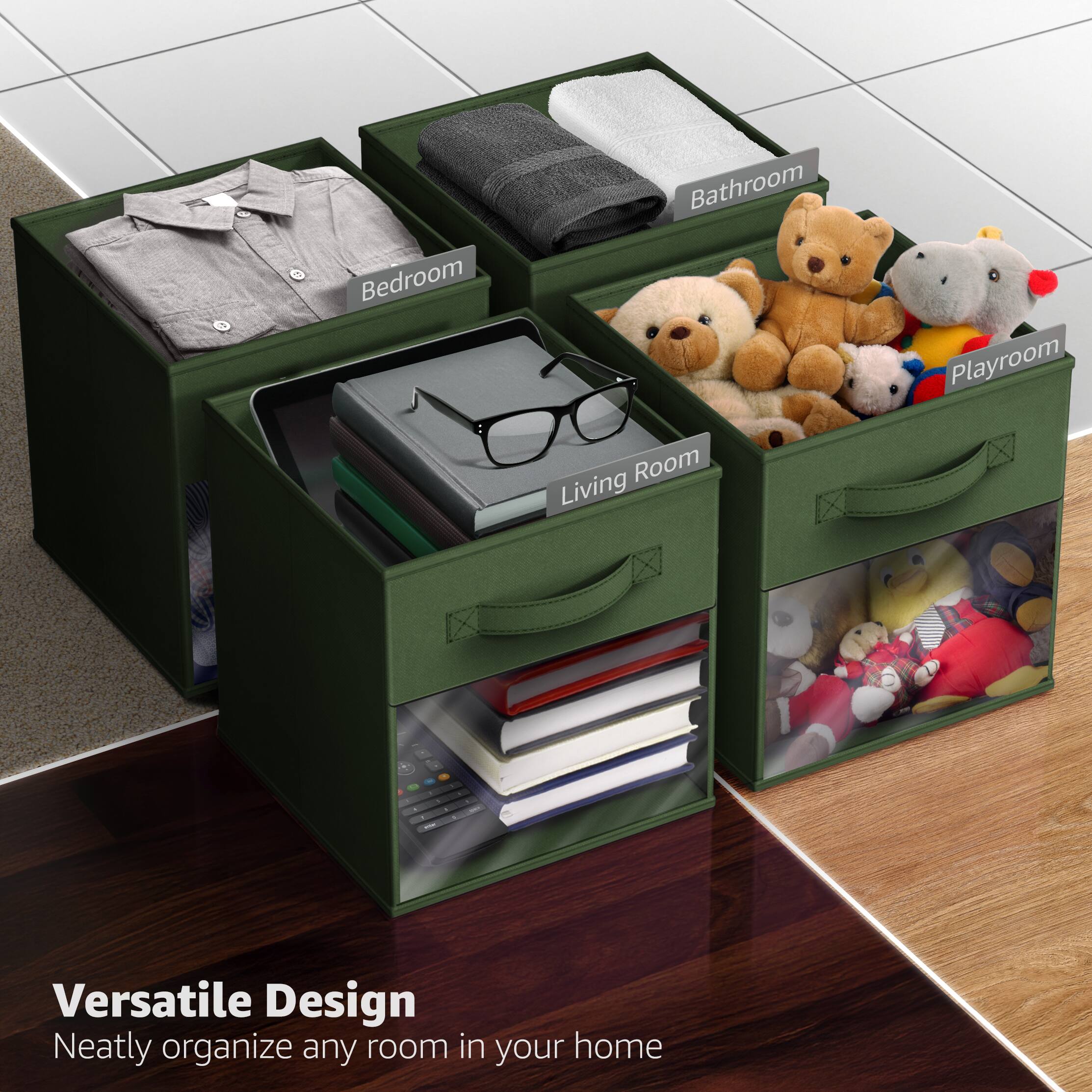 Versatile Design  
Neatly organize any room in your home  

Bedroom  
Bathroom  
Playroom  
Living Room