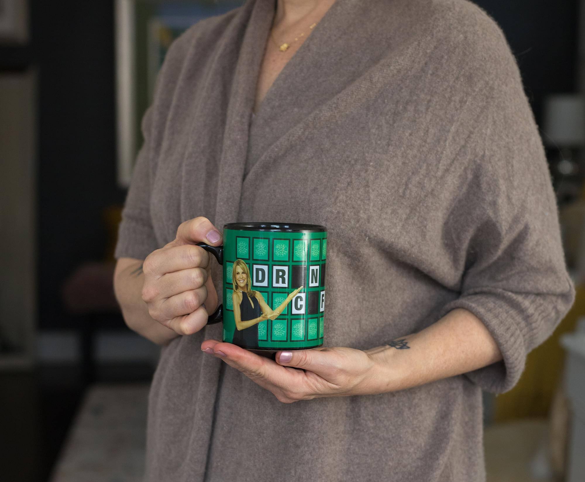 Alt View 10. Just Funky - Wheel of Fortune "Drink More Coffee" Color-Changing Mug | Holds 16 Ounces - Green.