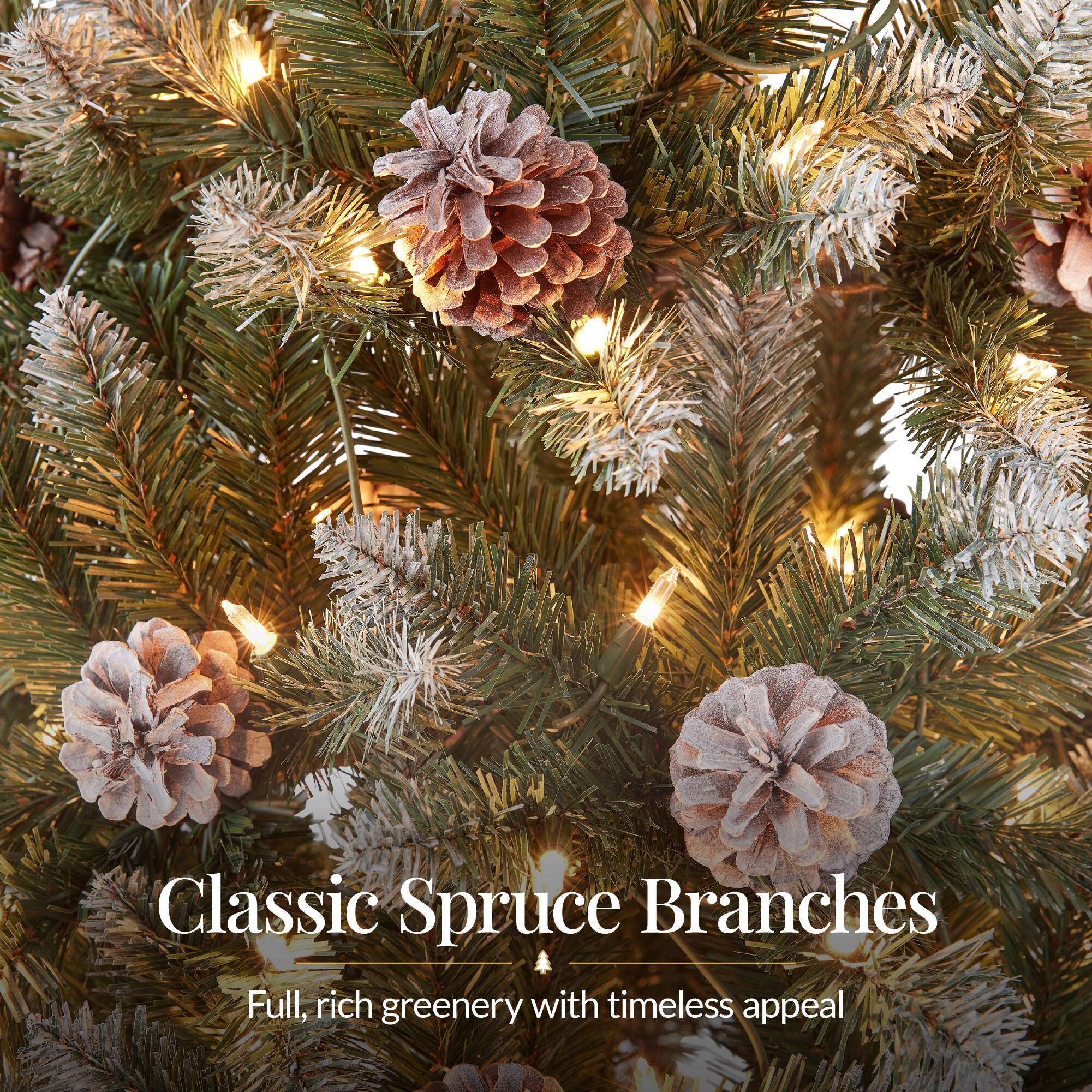 Classic Spruce Branches  
Full, rich greenery with timeless appeal