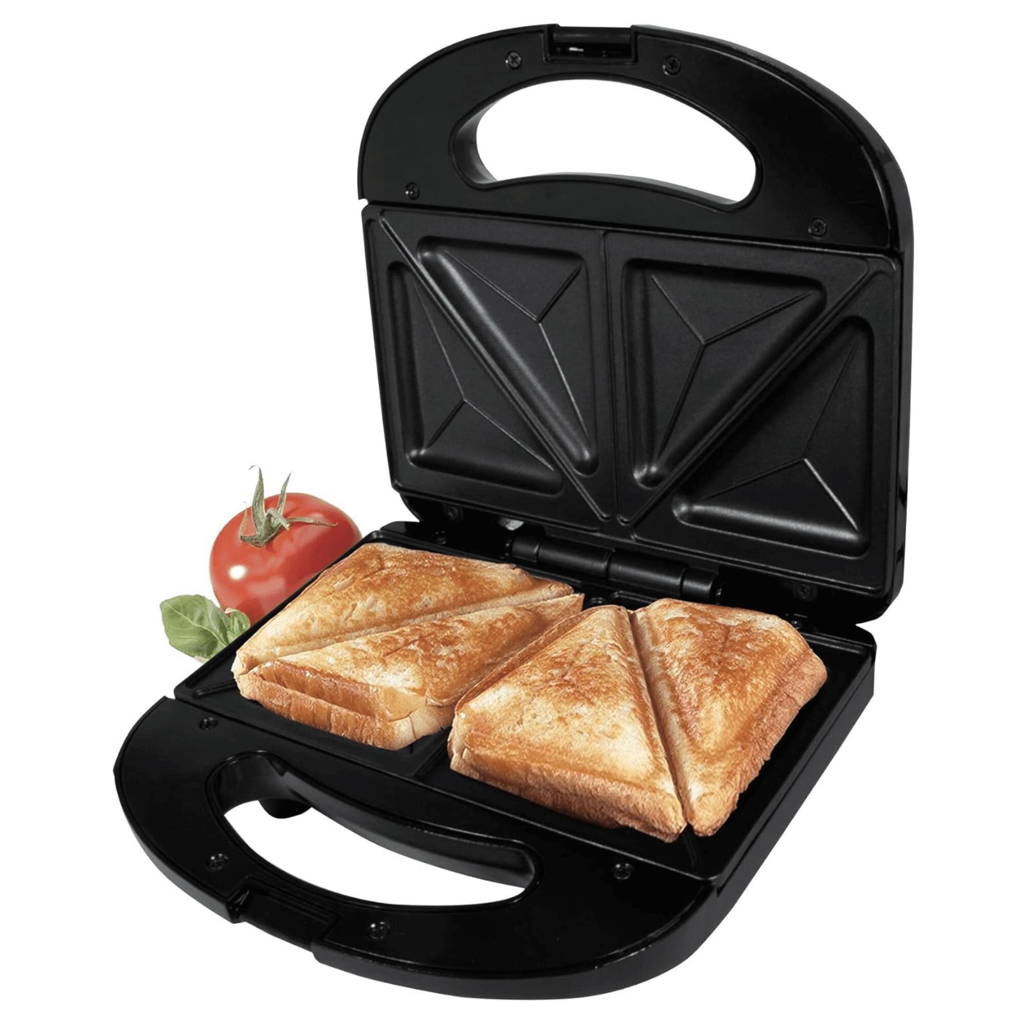 Left. Tiramisubest - Tiramisubest Double Sandwich Maker, Black - Black.