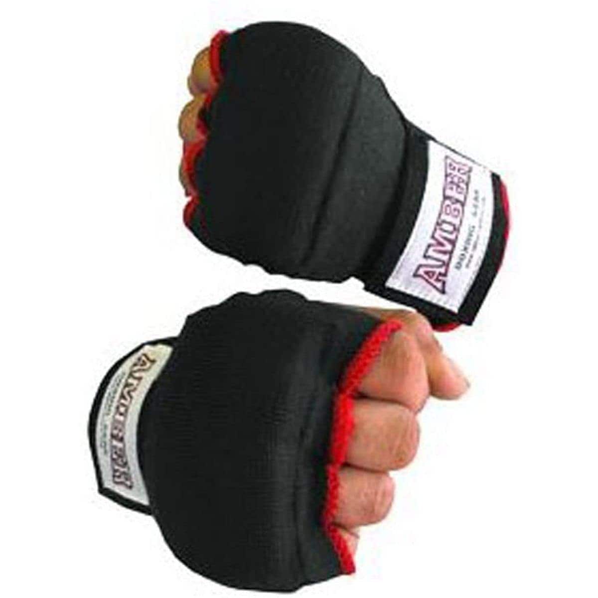 Amber Sporting Goods - Amber Fight Gear Rapid Elastic Hand Wraps, X-Small, Boxing MMA Muay Thai, Sold as a Pair - Black