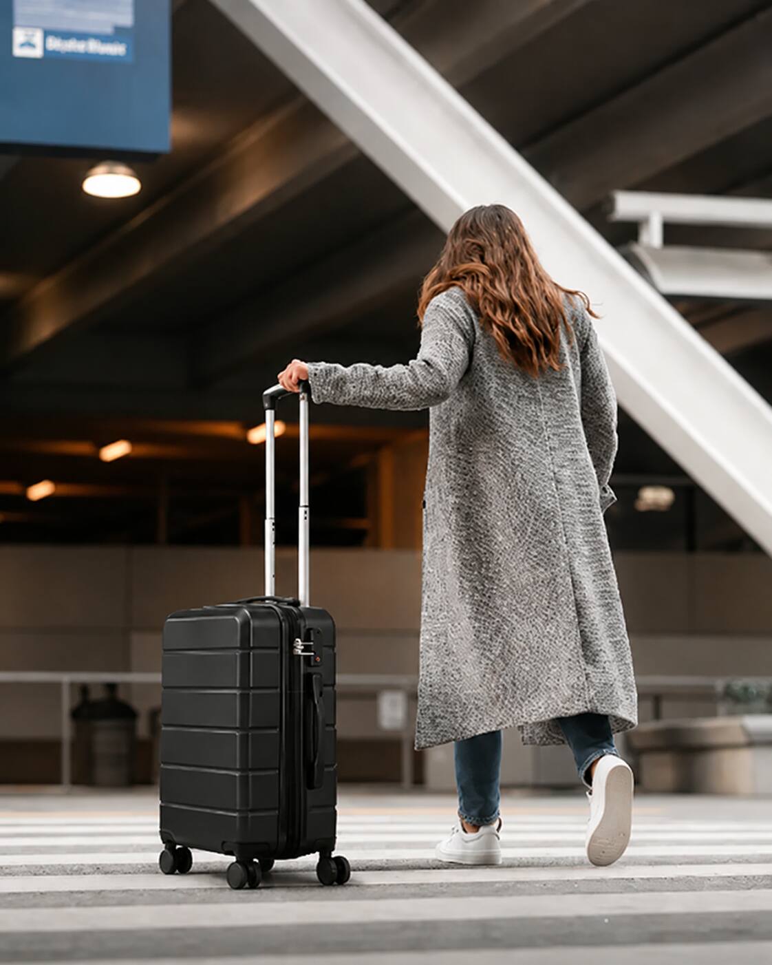 Alt View 5. LUGGEX - LUGGEX 20 Inch Carry On Luggage Airline Approved Expandable Hardside Suitcase with Spinner Wheels and TSA Lock - EX-Lite - Black.