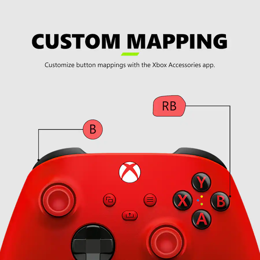 Guide Button On Xbox Controller Microsoft XBOX Wireless Controller for XBOX Series X, XBOX Series S ...