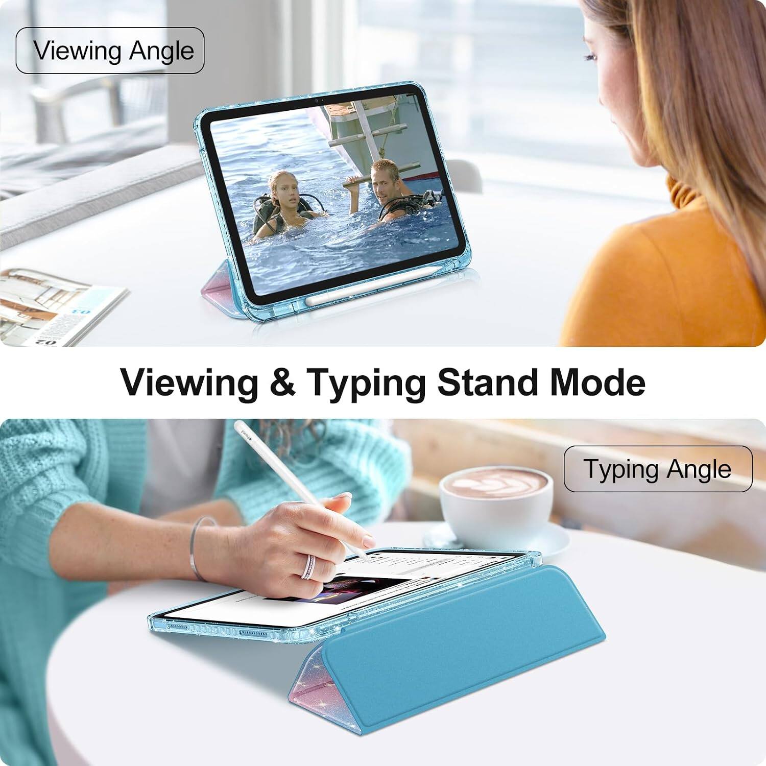 Viewing Angle

Viewing & Typing Stand Mode

Typing Angle