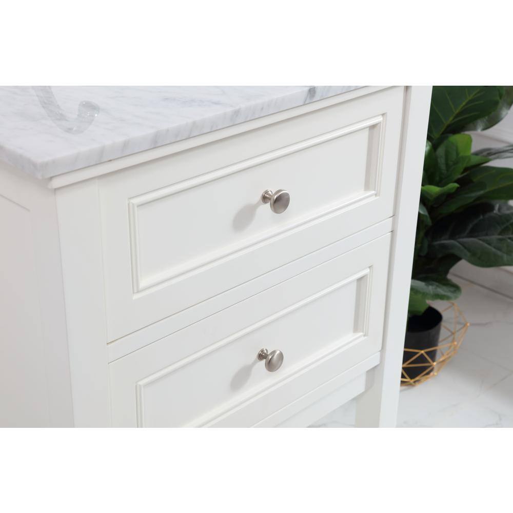Alt View 8. Elegant Kitchen and Bath - 24 in. Single bathroom vanity set in White - White.