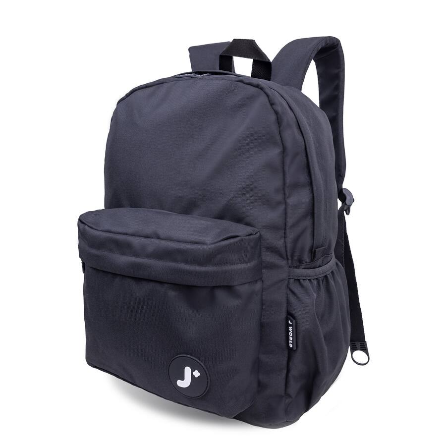 J World Unisex Oz 17 Daily Backpack For School And Travel Black JW 100 J World Unisex Oz 17 Daily Backpack For School And Travel Black JW 100