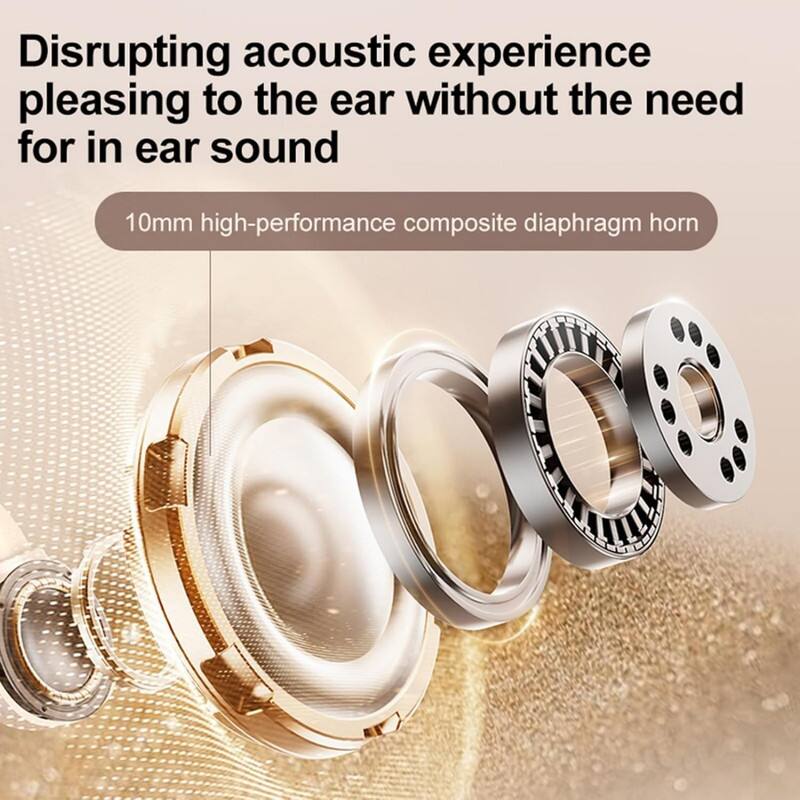 Disrupting acoustic experience pleasing to the ear without the need for in ear sound

10mm high-performance composite diaphragm horn
