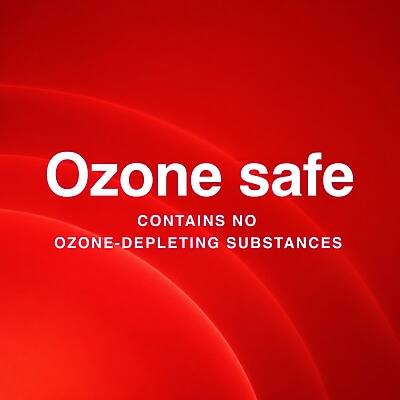 Ozone safe  
CONTAINS NO OZONE-DEPLETING SUBSTANCES