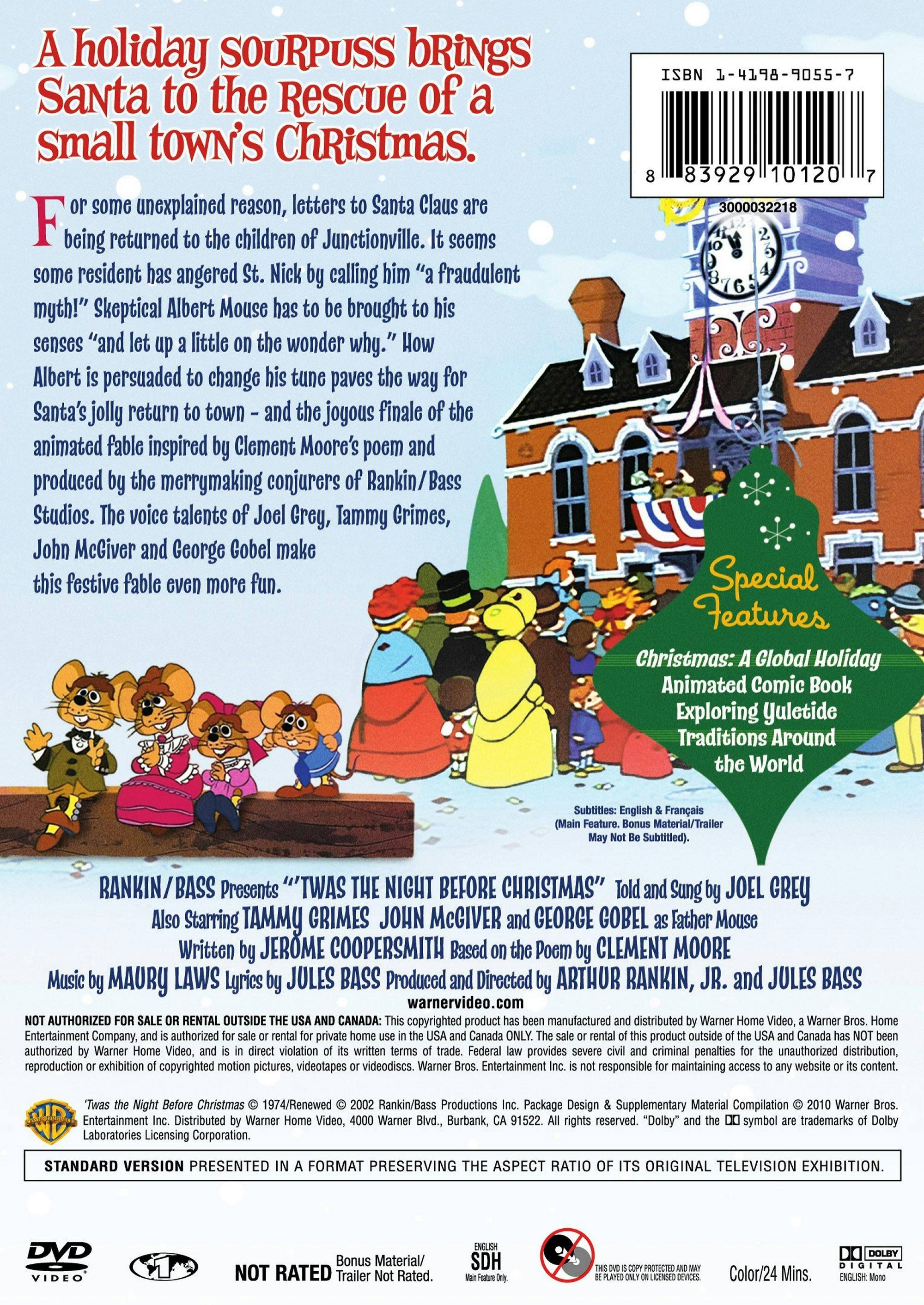 Angle. 'Twas the Night Before Christmas (Deluxe Edition) [DVD].