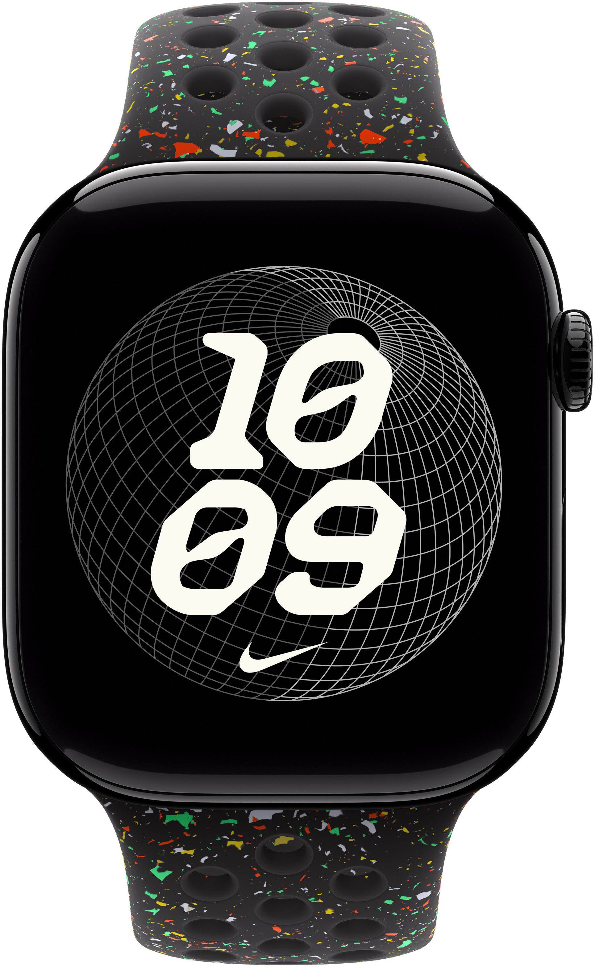 Apple 46mm Nike Sport Band M/L Midnight Black MGC34AM/A Best Buy - Main Image