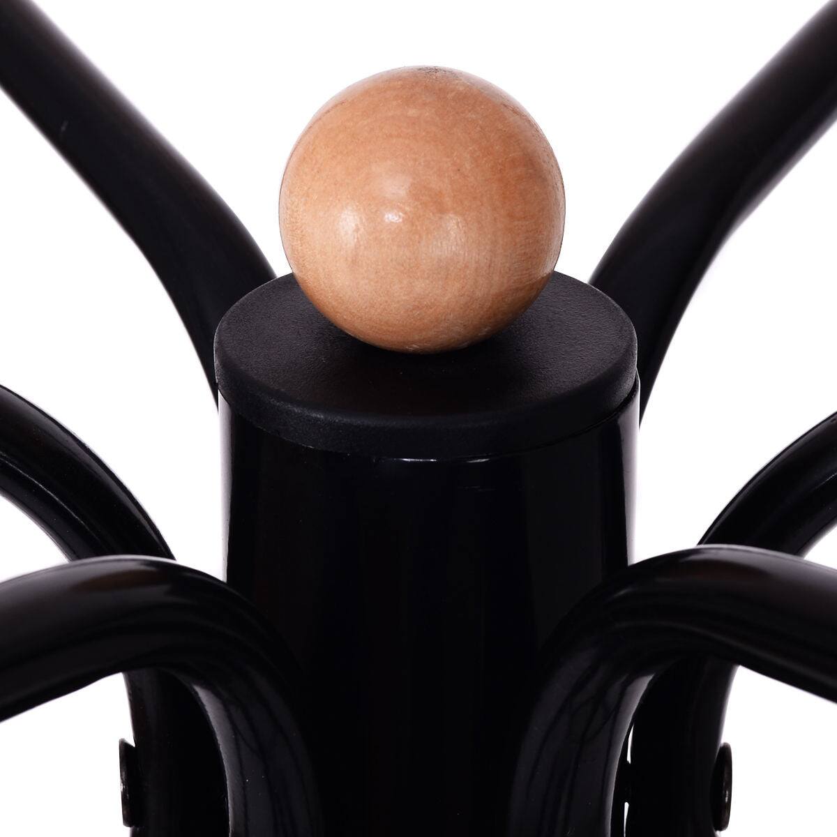 Alt View 5. Boyel Living - Black Vintage Space Saving Metal FreeStanding Coat Rack with Umbrella Stand - Black.