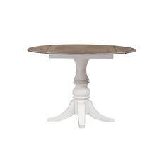 Front. Liberty Furniture Industries - Magnolia Manor Drop Leaf Table in Antique White - White.
