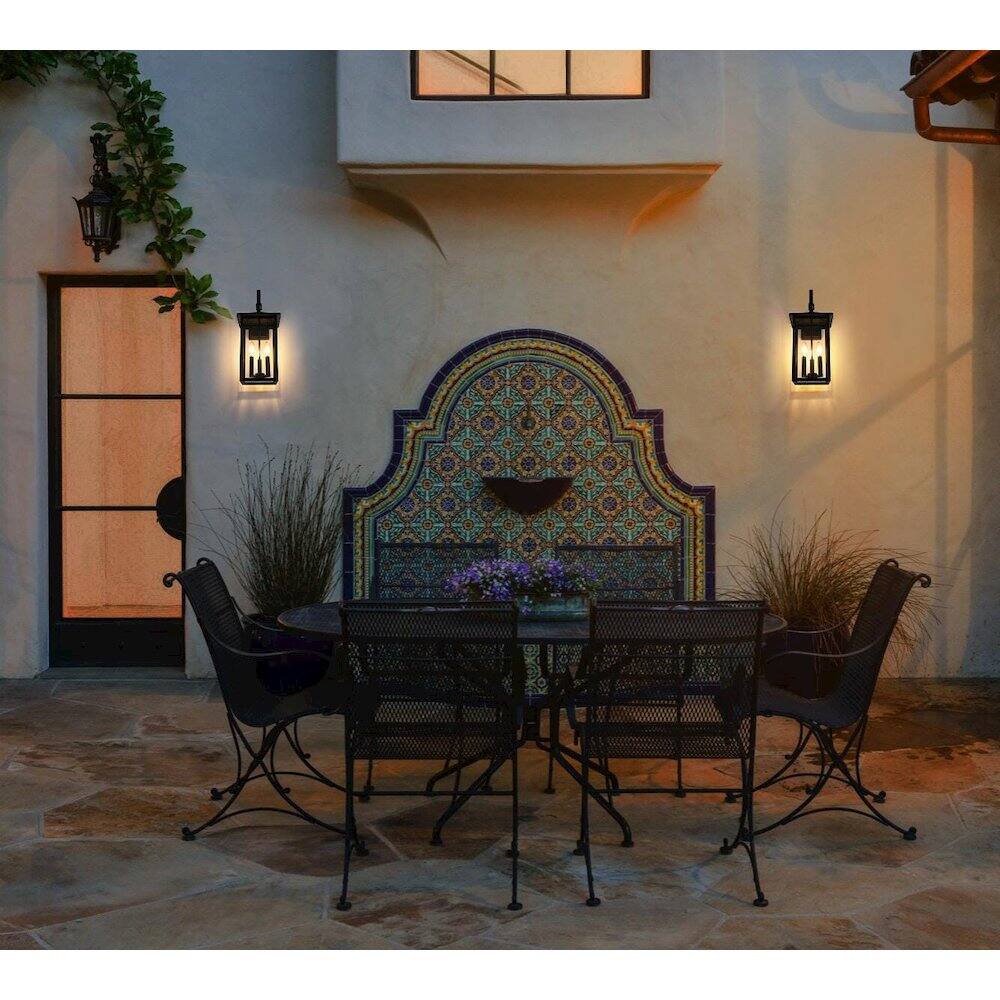 Alt View 5. Elegant Lighting - Carisle 7 inch Outdoor Pendant in Black - Black.