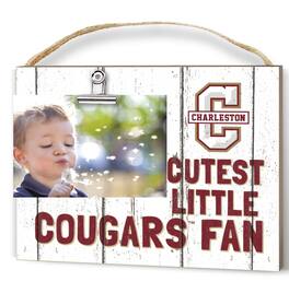 Jardine - Charleston Cougars 8'' x 10'' Cutest Little Weathered Logo Clip Photo Frame - White