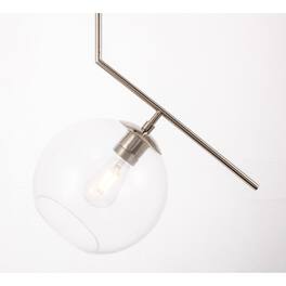 Living District - Ryland 1 Light Pendant - Chrome And Clear Glass