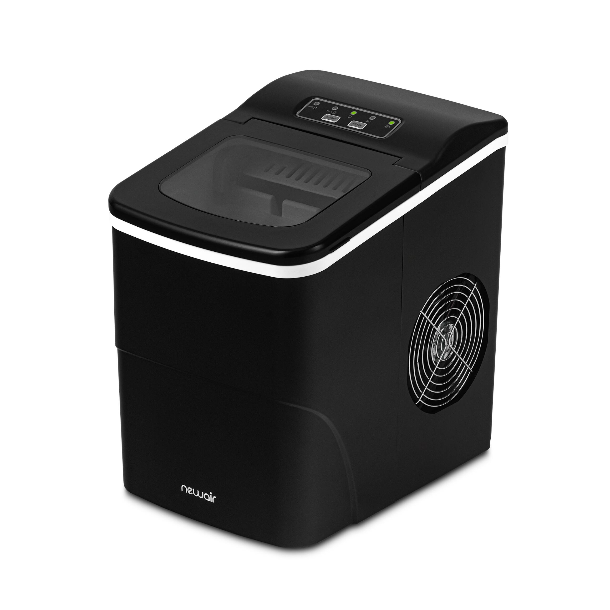 Alt View 10. NewAir - 26 lbs. Countertop Ice Maker, Matte Black, Large or Small Ice Size, Easy to Clean BPA-Free Parts - Matte Black.