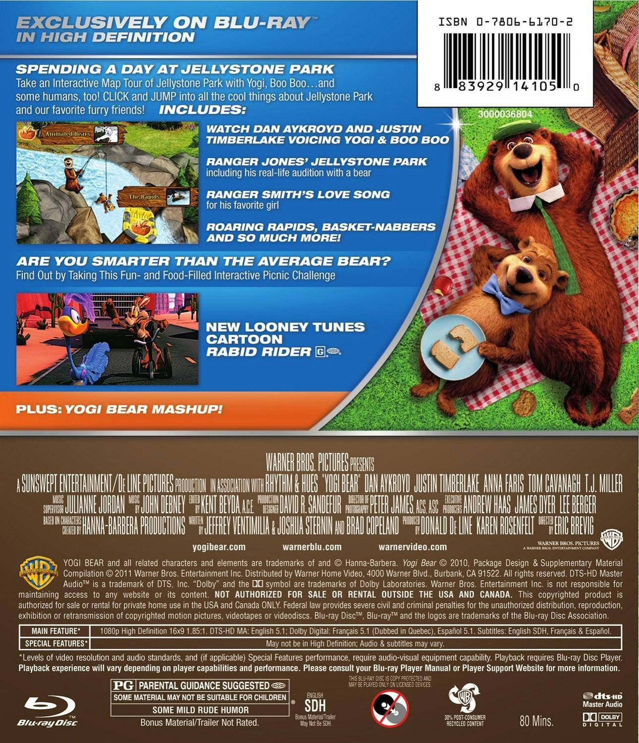 Back. Yogi Bear [Blu-ray].