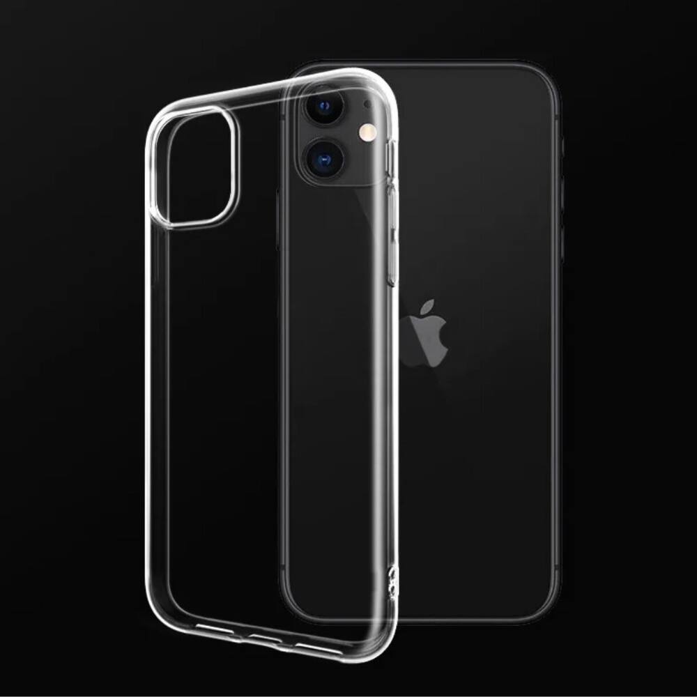 Alt View 2. Qixxronics - Phone Cover for iPhone 11 Phone Case Clear Shockproof Cover Protective Cellphone Case - Clear.
