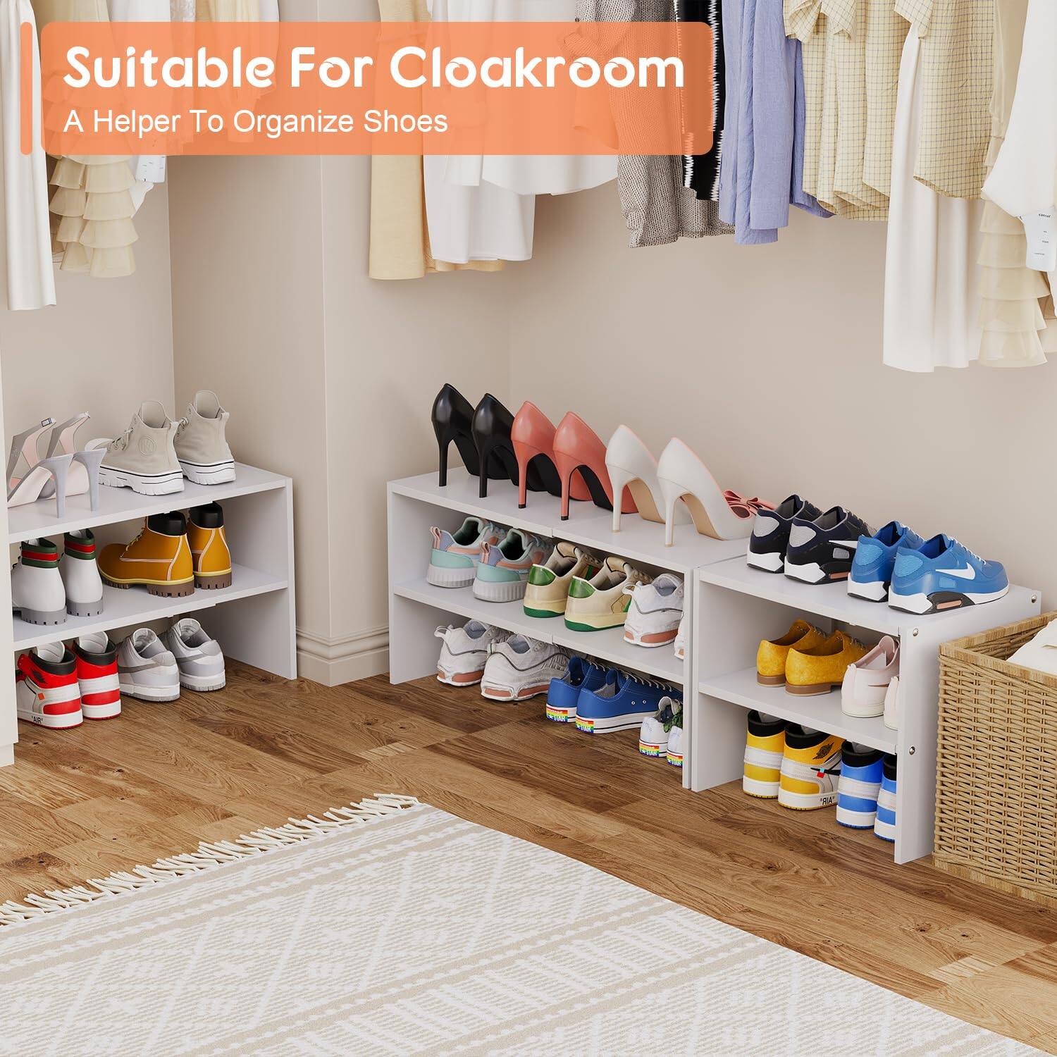 Suitable For Cloakroom  
A Helper To Organize Shoes