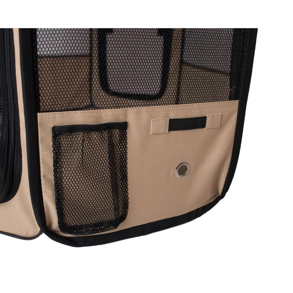 Alt View 2. Armarkat - Portable Pet Playpen In Blue And Beige Combo - Blue.