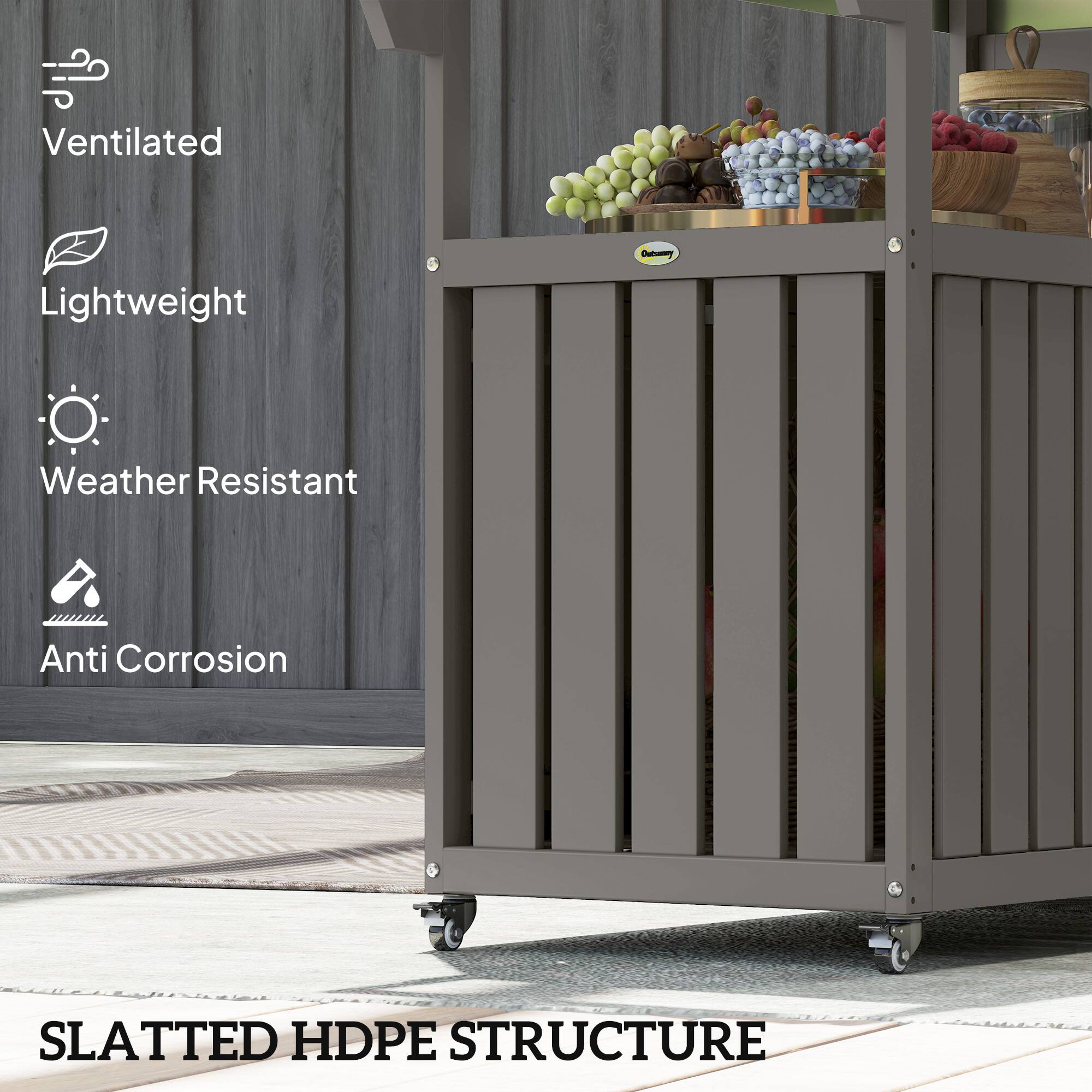 Ventilated, Lightweight, Weather Resistant, Anti Corrosion, SLATTED HDPE STRUCTURE