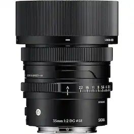 Sigma - 35mm f/2 DG Contemporary Lens for Sony E, Black