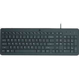 HP - 150 Wired Keyboard - Cable Connectivity - USB Type A Interface - PC - Black