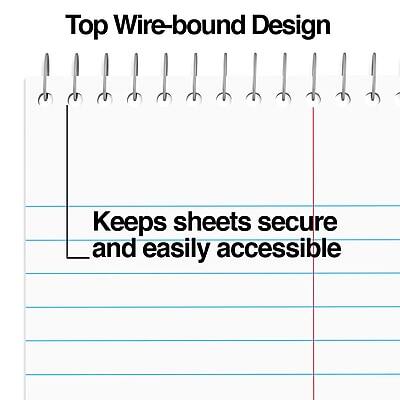 Top Wire-bound Design  
Keeps sheets secure and easily accessible