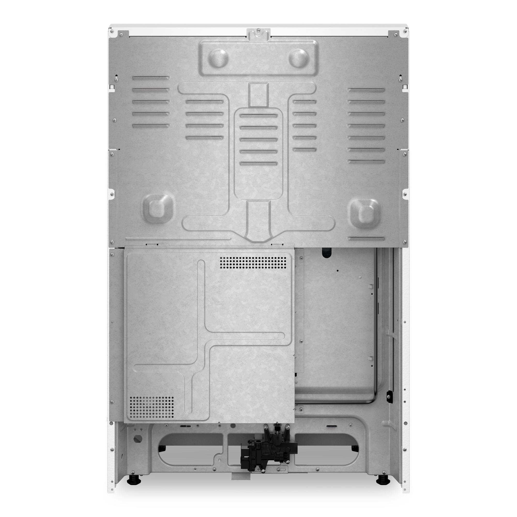 Back. Whirlpool - 5.0 Cu. Ft. Freestanding Gas Range with Air Cooking Technology - White.