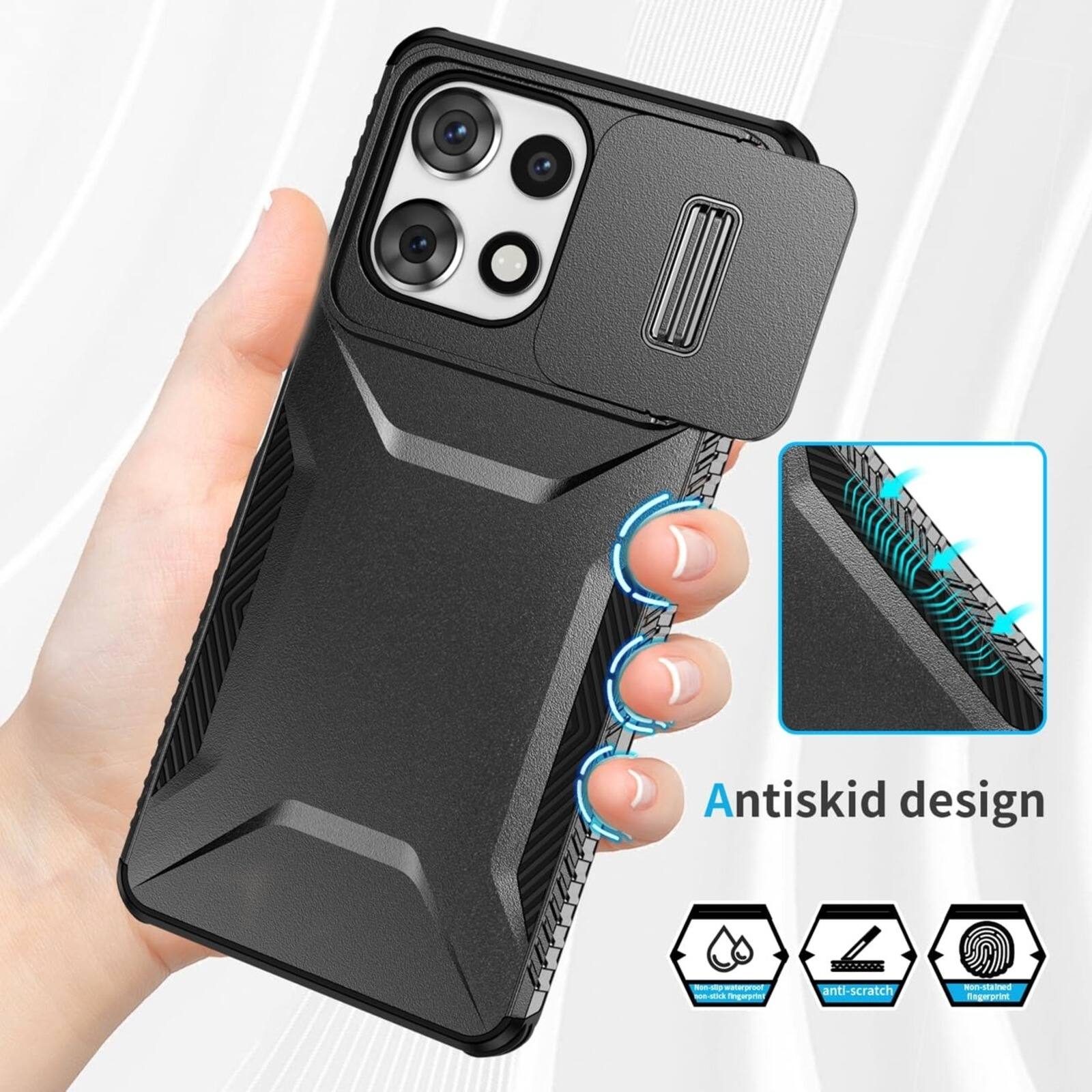 Antiskid design  
Not-stop -000 stick Ingerprint  
anti-scratch  
Non-stained Regerprint