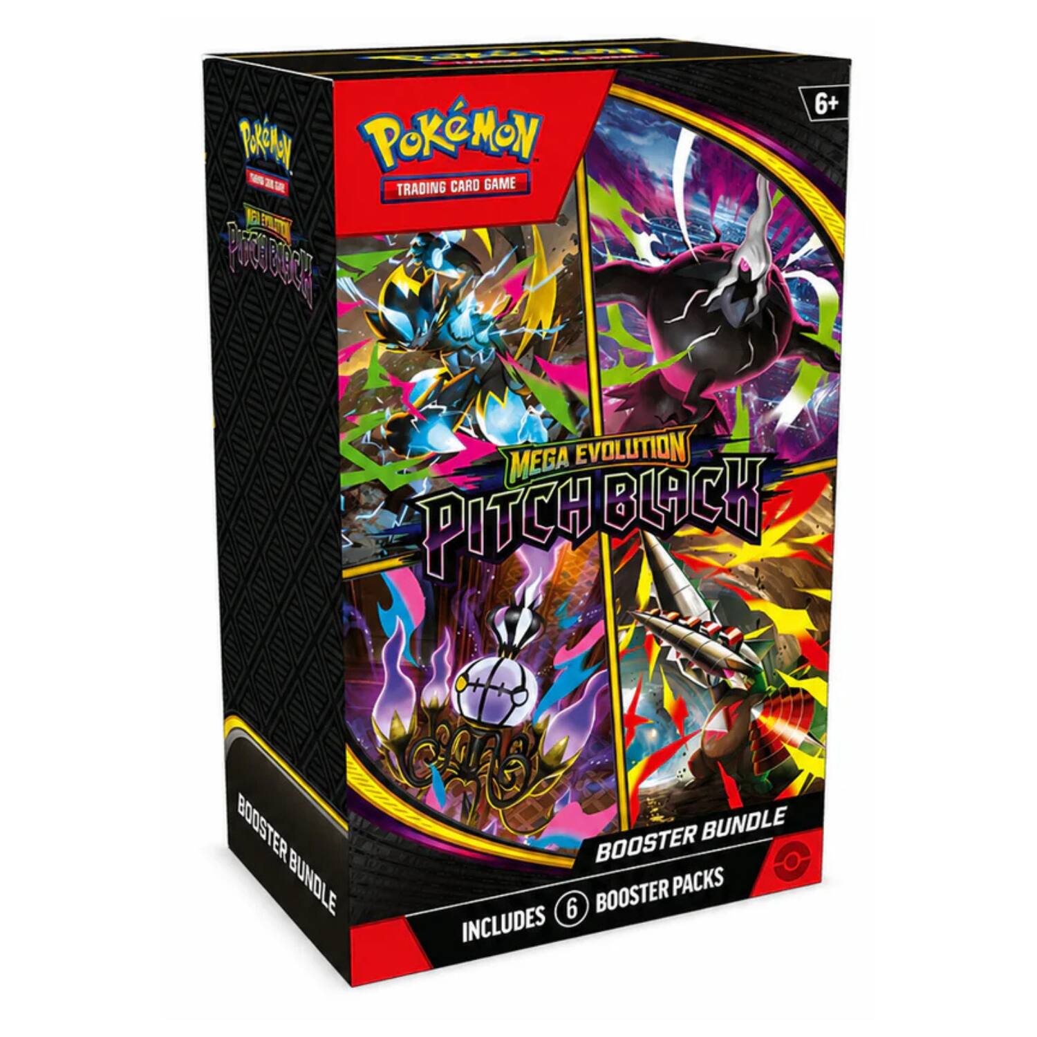Pokémon 3 a Trading Card Game 1 D2 17g paecy Pa 6+ Mega Evolution Pitch Black Booster Bundle Booster Bundle Booster Packs 6 Includes