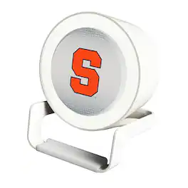 Keyscaper - Syracuse Orange Linen Print Nightlight Charger & Bluetooth Speaker - White