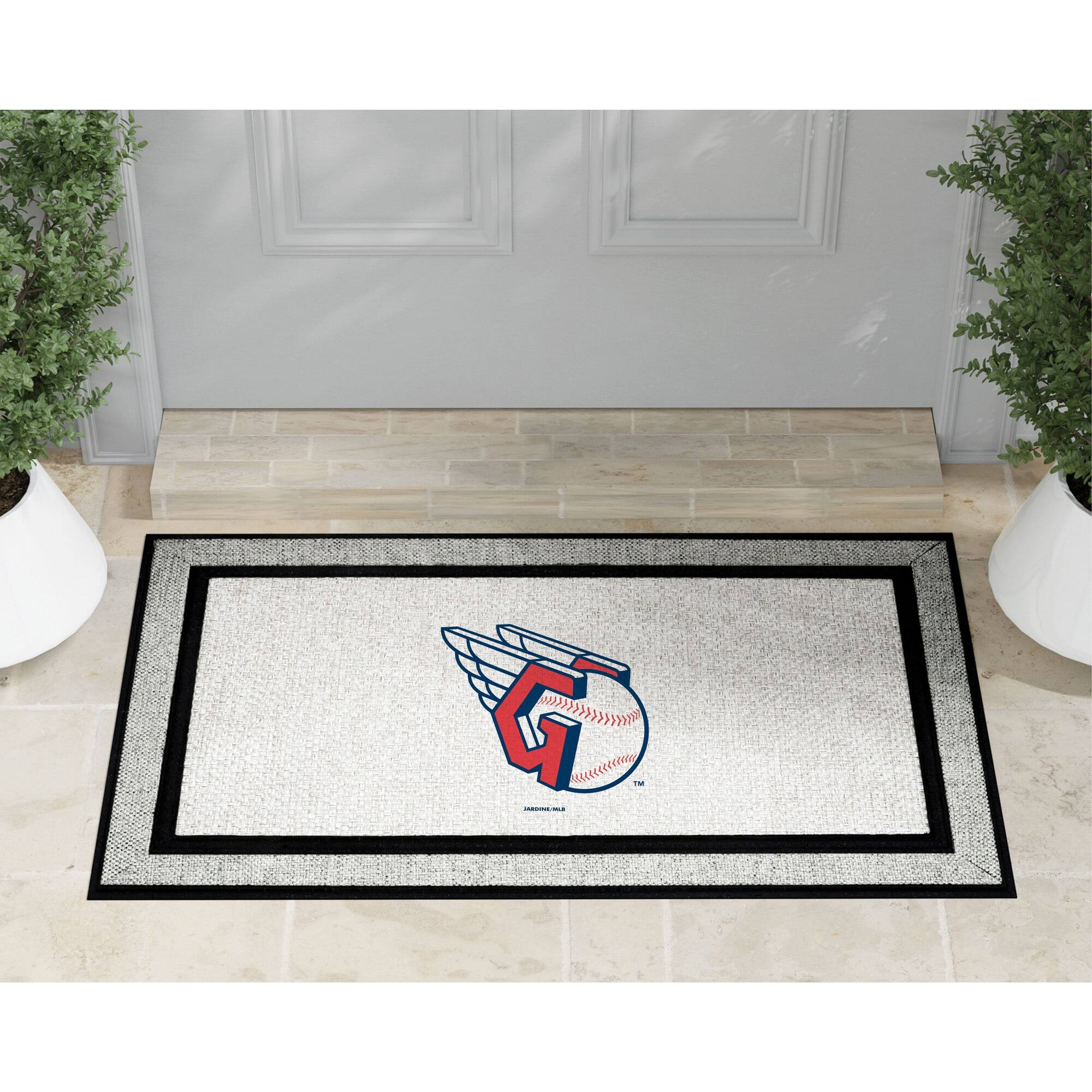 Alt View 1. Jardine - Cleveland Guardians 18" x 30" Indoor/Outdoor Logo Doormat - Multicolor.