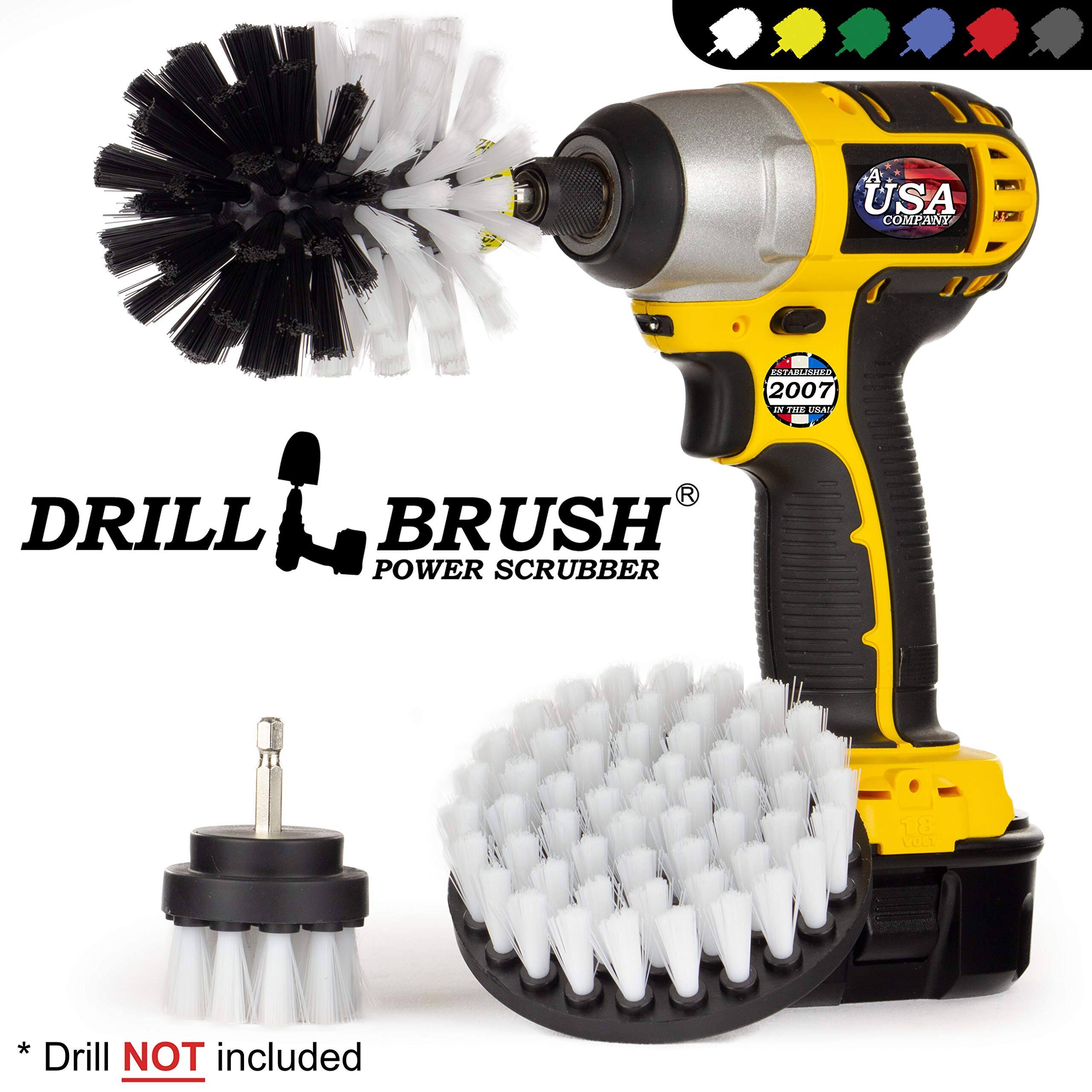 USA COMPANY ESTABUSHEU 1. 2007 5 NTHELA TME R DRILL BRUSH POWER SCRUBBER 11 VULE * Drill NOT included