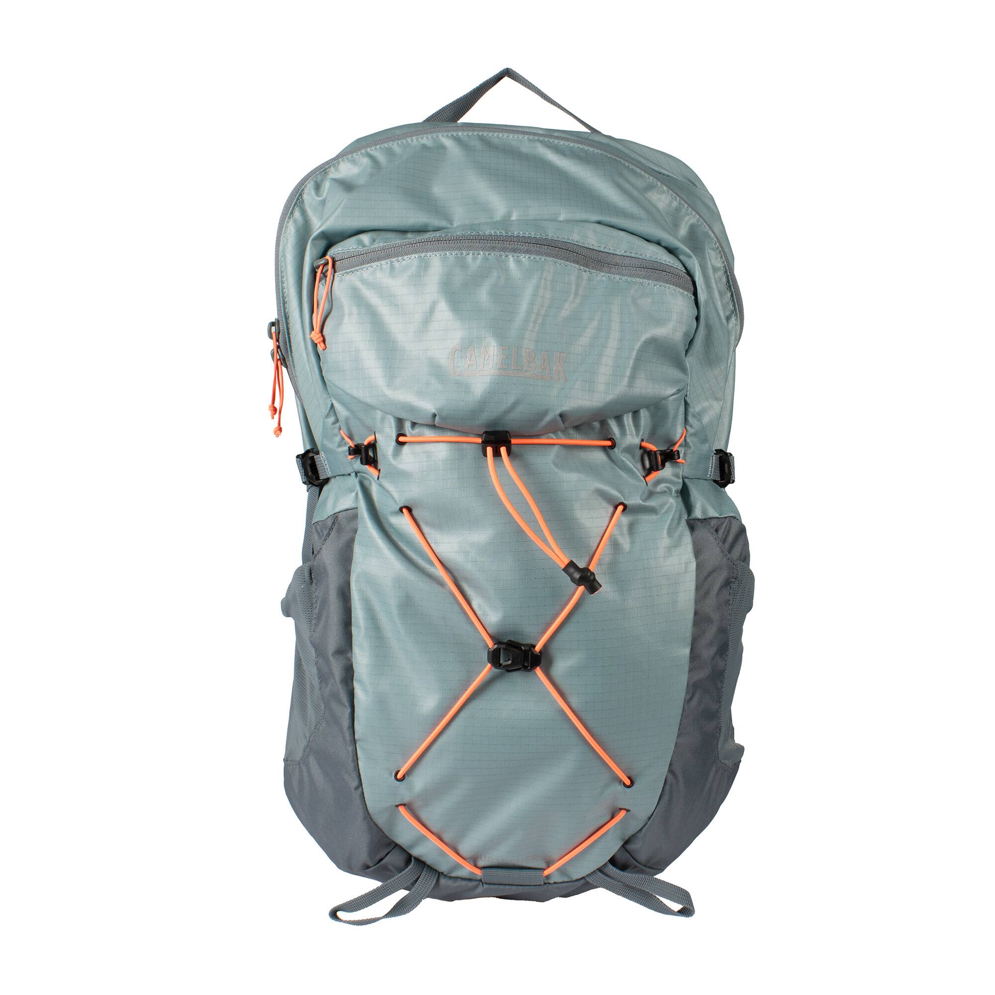 Front. CamelBak - CamelBak Women's Fourteener 24 Hiking Hydration Backpack Smoke Blue/Fiery Coral, 100oz - Smoke Blue/Fiery Coral.