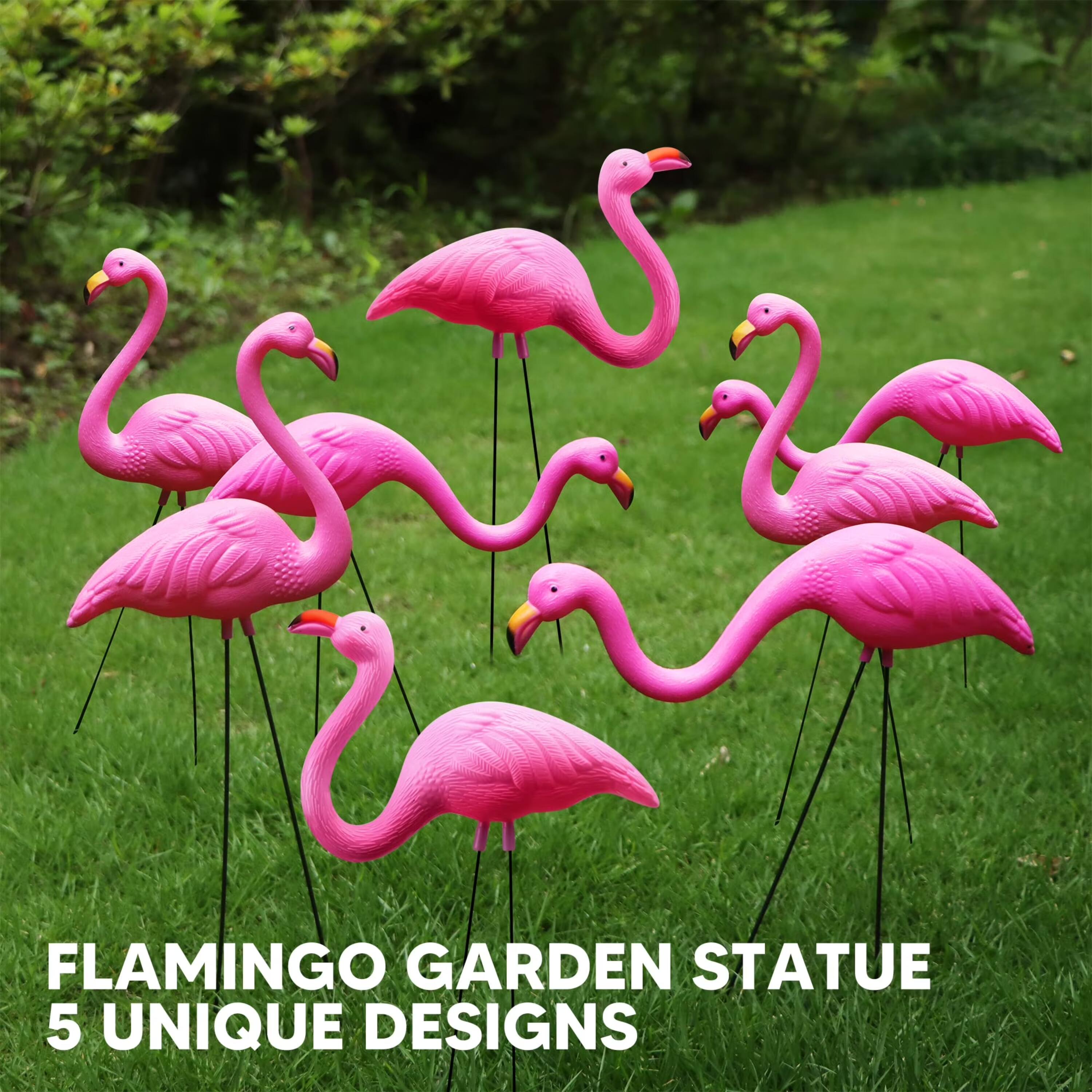 FLAMINGO GARDEN STATUE  
5 UNIQUE DESIGNS