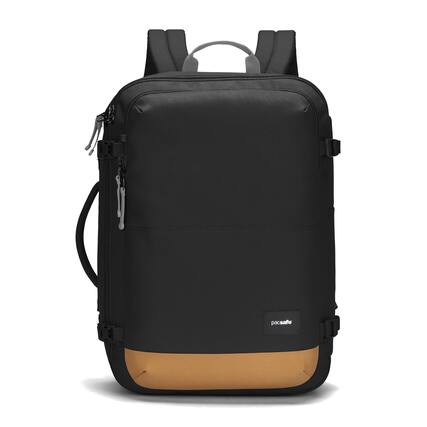 Front. Pacsafe - GO 34L Carry-on Backpack, Jet Black - Jet Black.