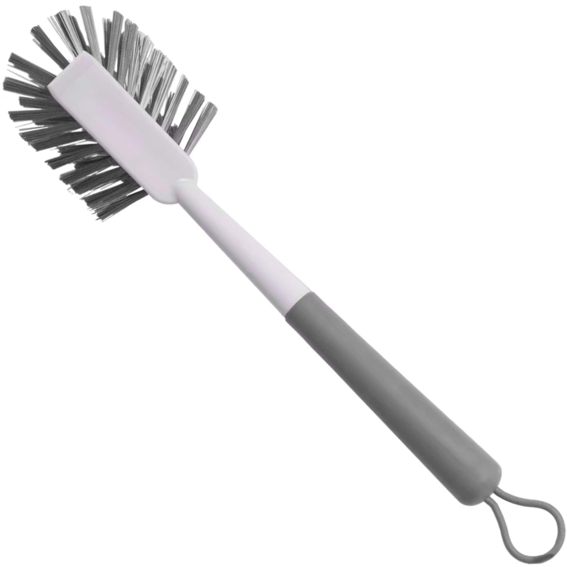 OU - Multipurpose Scrub Brush w Built-In Scraper, Cleaning Scrubber Brush for Bathroom & Kitchen