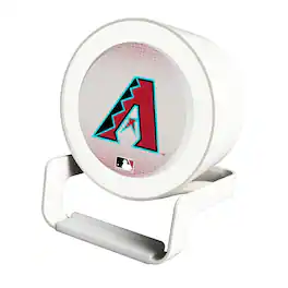Keyscaper - Arizona Diamondbacks Linen Print Nightlight Charger & Bluetooth Speaker - White